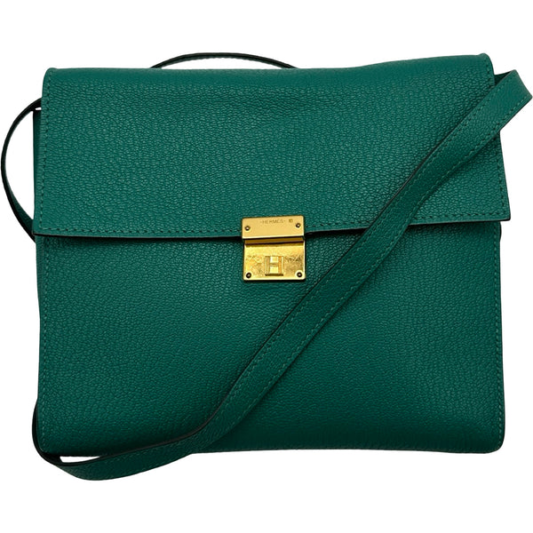 エルメス HERMES クリック16 D刻 ヴェールヴェローヌ ゴールド金具