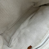 エルメス HERMES フールビ25 ベージュ シルバー金具 トワル レディース ポーチ
