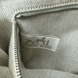 エルメス HERMES フールビ25 ベージュ シルバー金具 トワル レディース ポーチ