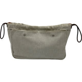 エルメス HERMES フールビ25 ベージュ シルバー金具 トワル レディース ポーチ