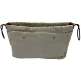 エルメス HERMES フールビ25 ベージュ シルバー金具 トワル レディース ポーチ