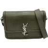 サンローラン SAINT LAURENT ソルフェリーノ ミディアム 711089 カーキ リザード型押し レディース ショルダーバッグ