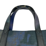 フェンディ FENDI サンセットジャガードトートバッグ 7VA390 グリーン・ブルー キャンバス レディース トートバッグ