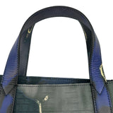 フェンディ FENDI サンセットジャガードトートバッグ 7VA390 グリーン・ブルー キャンバス レディース トートバッグ