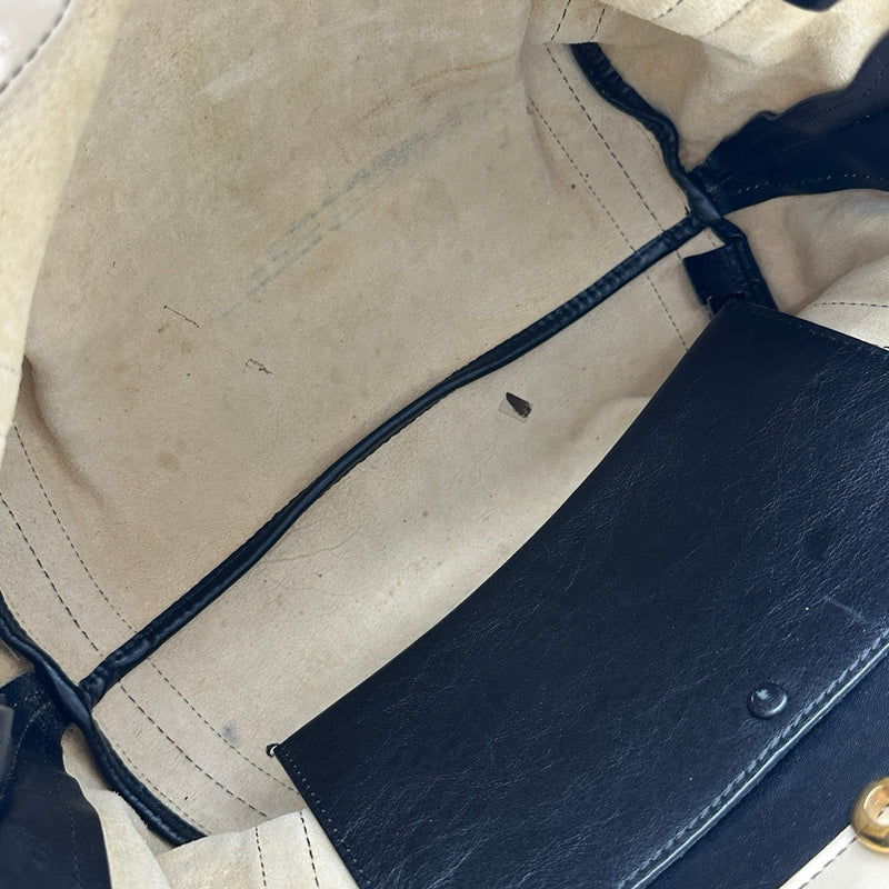 クロエ Chloe アリソントート ベージュ/ブラック レザー レディース