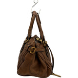 クロエ Chloe パディントンミディアム 0107515277 ダークブラウン レザー レディース ボストンバッグ