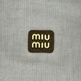ミュウミュウ miu miu スパンコールメッシュバッグ カーキ ポリエステル レディース トートバッグ