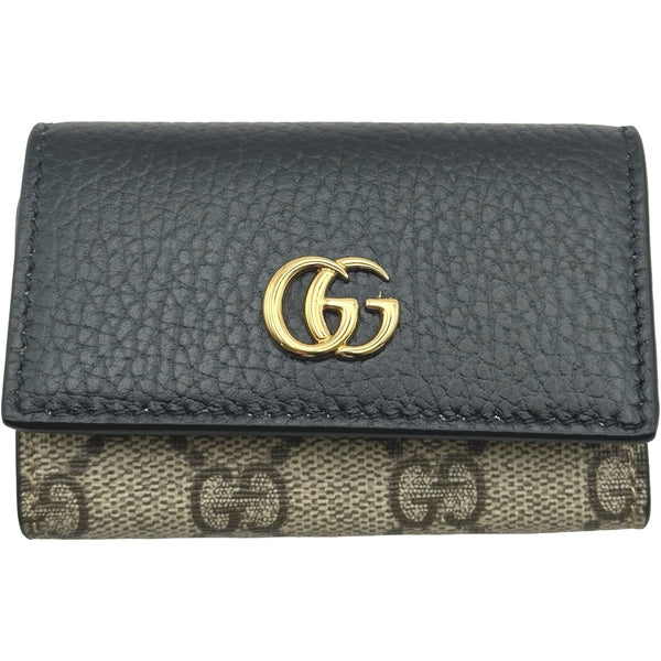 【美品/箱付き】グッチ 456118・0959 GGマーモント キーケース 黒 グッチ GUCCI GGマーモントキーケース 456118 ブラック GGスプリーム