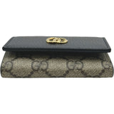 グッチ GUCCI GGマーモントキーケース 456118 ブラック GGスプリーム/レザー レディース キーケース