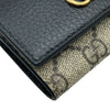 グッチ GUCCI GGマーモントキーケース 456118 ブラック GGスプリーム/レザー レディース キーケース