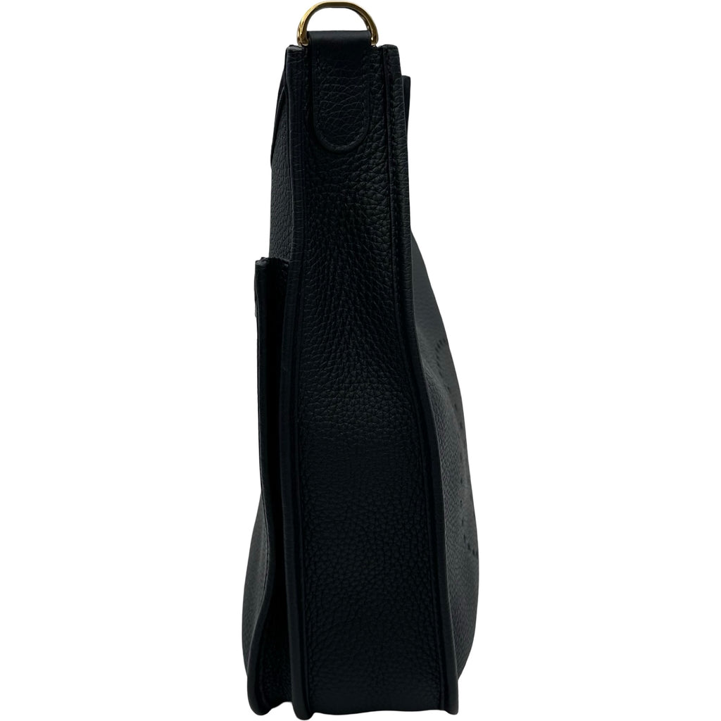 エルメス HERMES エヴリン3 PM B刻印 ブラック ゴールド金具 トリヨン レディース ショルダーバッグ エルメス HERMES エヴリン3 PM B刻印 ブラック ゴールド金具 トリヨン