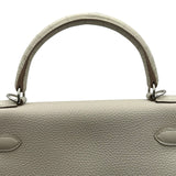 エルメス HERMES ケリー28 タッチ C刻 べトン シルバー金具 トゴ/アリゲゲーター レディース ショルダーバッグ