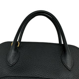 エルメス HERMES ポリード31 Y刻 ブラック ゴールド金具 トリヨン レディース ハンドバッグ