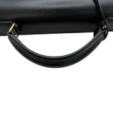 エルメス HERMES ケリーデペッシュ38 □E刻印 ブラック ゴールド金具 ボックスカーフ メンズ ハンドバッグ