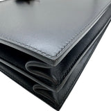 エルメス HERMES ケリーデペッシュ38 □E刻印 ブラック ゴールド金具 ボックスカーフ メンズ ハンドバッグ