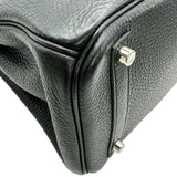 エルメス HERMES バーキン30 □N刻 ブラック シルバー金具 トリヨン レディース ハンドバッグ