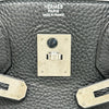 エルメス HERMES バーキン30 □N刻 ブラック シルバー金具 トリヨン レディース ハンドバッグ