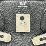 エルメス HERMES バーキン30 □N刻 ブラック シルバー金具 トリヨン レディース ハンドバッグ