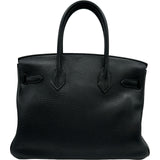 エルメス HERMES バーキン30 □N刻 ブラック シルバー金具 トリヨン レディース ハンドバッグ