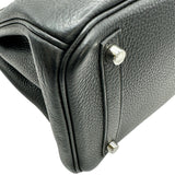 エルメス HERMES バーキン30 □N刻 ブラック シルバー金具 トリヨン レディース ハンドバッグ