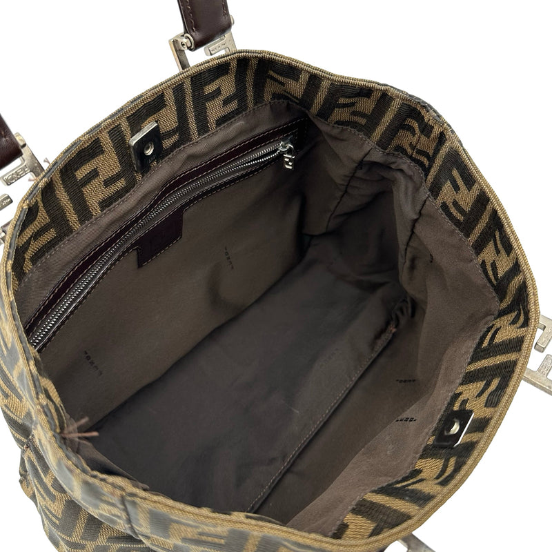 フェンディ FENDI ズッカハンドバッグ 26329 ブラウン キャンバス