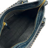 バレンシアガ BALENCIAGA クラシックメタリックエッジミニシティ 390160 ネイビー クロコ型押し/レザー レディース ショルダーバッグ