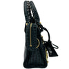 バレンシアガ BALENCIAGA クラシックメタリックエッジミニシティ 390160 ネイビー クロコ型押し/レザー レディース ショルダーバッグ