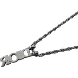 クリスチャン・ディオール Christian Dior ロゴネックレス シルバー メタル アクセサリー
