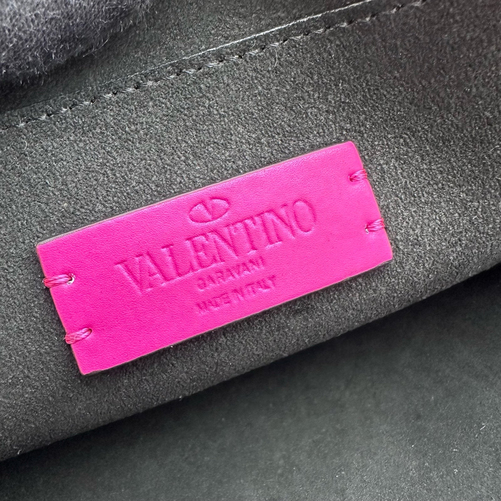 ヴァレンティノ VALENTINO ロゴショルダーバッグ ピンク レザー 