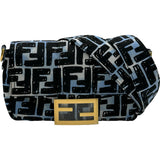 フェンディ FENDI ジョシュアヴィーダスコラボズッカバゲットミニベルトバッグ 8BR784 ライトブルー ナイロン レディース ショルダーバッグ