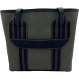 エルメス HERMES ピュール・サングル U刻印 カーキ シルバー金具 トワル メンズ トートバッグ