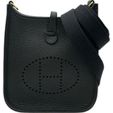 エルメス HERMES エヴリンTPM K刻 ブラック ゴールド金具 トリヨン レディース ショルダーバッグ