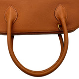 エルメス HERMES ボリード31 □H刻 オレンジ シルバー金具 シェーブル レディース ハンドバッグ