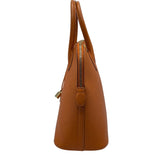 エルメス HERMES ボリード31 □H刻 オレンジ シルバー金具 シェーブル レディース ハンドバッグ