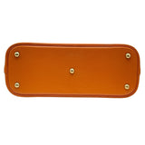 エルメス HERMES ボリード31 □H刻 オレンジ シルバー金具 シェーブル レディース ハンドバッグ