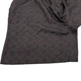 ルイ・ヴィトン LOUIS VUITTON モノグラム総柄シルクハーフパンツ HSP71W ブラウン シルク メンズ ショートパンツ