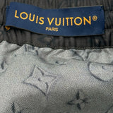 ルイ・ヴィトン LOUIS VUITTON モノグラム総柄シルクハーフパンツ HSP71W ブラウン シルク メンズ ショートパンツ