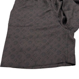ルイ・ヴィトン LOUIS VUITTON モノグラム総柄シルクハーフパンツ HSP71W ブラウン シルク メンズ ショートパンツ