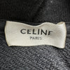 セリーヌ CELINE バックプリントロゴプルオーバーパーカー 2Y005632E ブラック コットン レディース パーカー