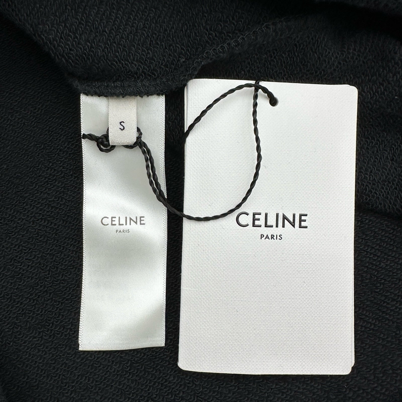 セリーヌ CELINE バックプリントロゴプルオーバーパーカー 2Y005632E ブラック コットン レディース パーカー セリーヌ CELINE バックプリントロゴプルオーバーパーカー 2Y005632E