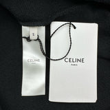セリーヌ CELINE バックプリントロゴプルオーバーパーカー 2Y005632E ブラック コットン レディース パーカー