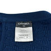 シャネル CHANEL ノースリーブコットンニットワンピース P48008 ネイビー コットン レディース ワンピース