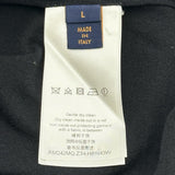 ルイ・ヴィトン LOUIS VUITTON ロゴ長袖ニットセーター HRN43W ブラック コットン メンズ セーター