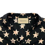 グッチ GUCCI インターロッキングG半袖シルクシャツ 694124 ブラック シルク メンズ 長袖シャツ