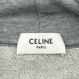セリーヌ CELINE ロゴプリントプルオーバーパーカー 2Y65GG670Q グレー コットン レディース パーカー