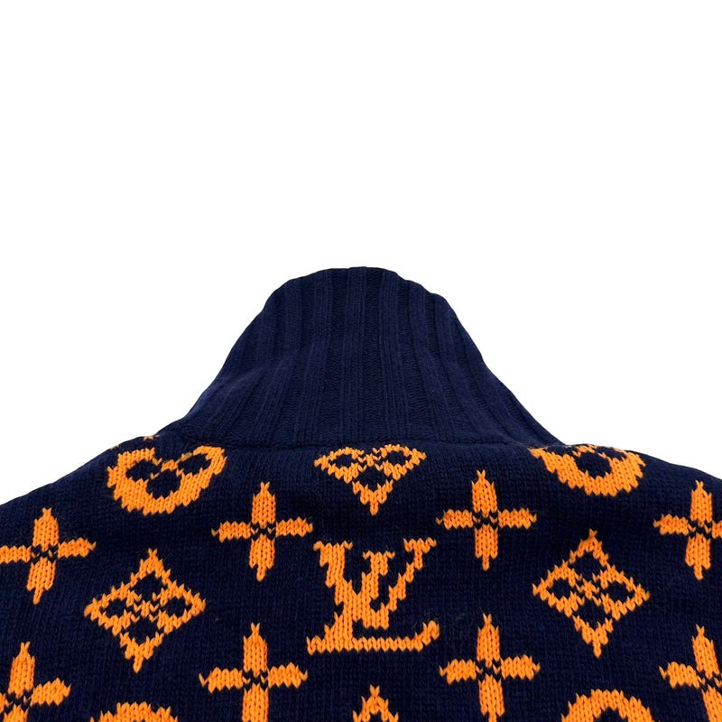 ルイ・ヴィトン LOUIS VUITTON モノグラム総柄ニットカーディガン
