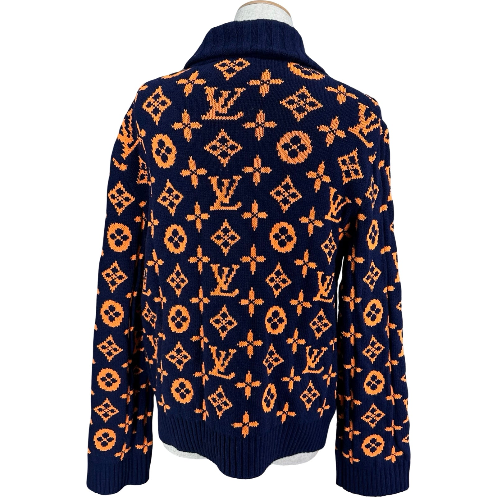 ルイ・ヴィトン LOUIS VUITTON モノグラム総柄ニットカーディガン