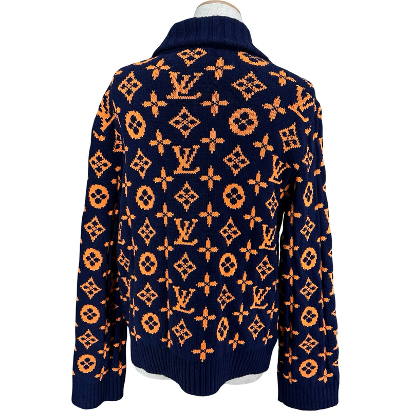 ルイ・ヴィトン LOUIS VUITTON モノグラム総柄ニットカーディガン