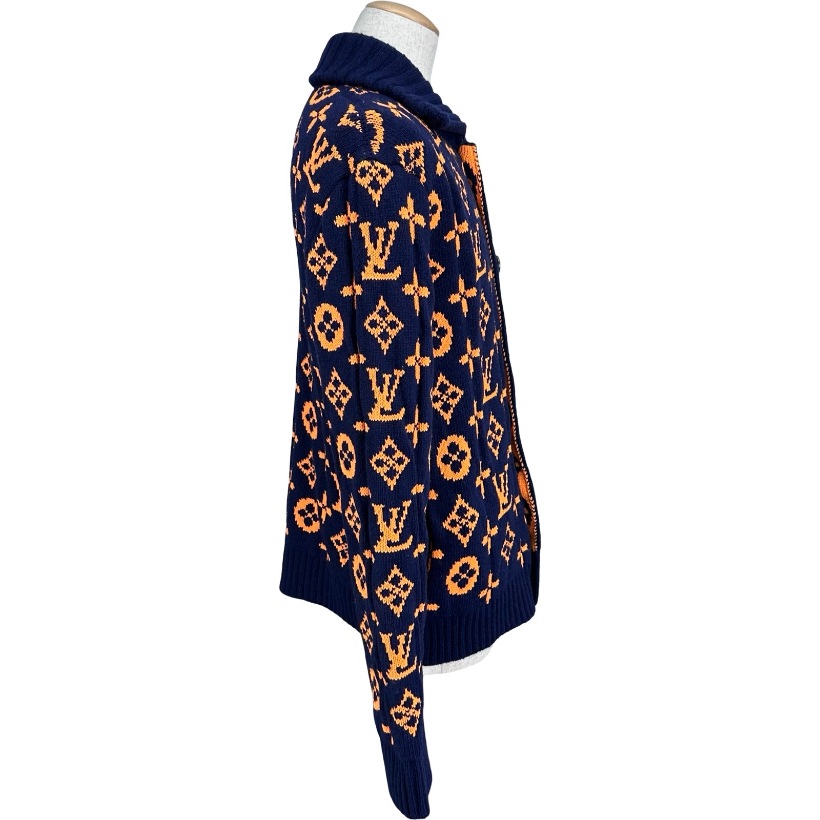 ルイ・ヴィトン LOUIS VUITTON モノグラム総柄ニットカーディガン