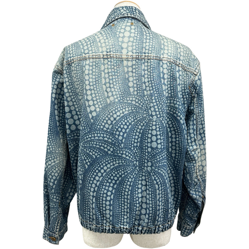 極美品 LOUIS VUITTON デニムジャケット 切替 ツイルデニム ルイ・ヴィトン LOUIS VUITTON x草間彌生 ドットデニムジャケット